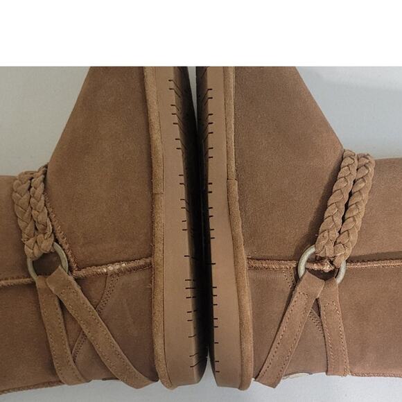 Bearpaw Boots Womens 10 Brown Suede Warm Winter Casual Mid-Calf Boots NWOT - Picture 5 of 12